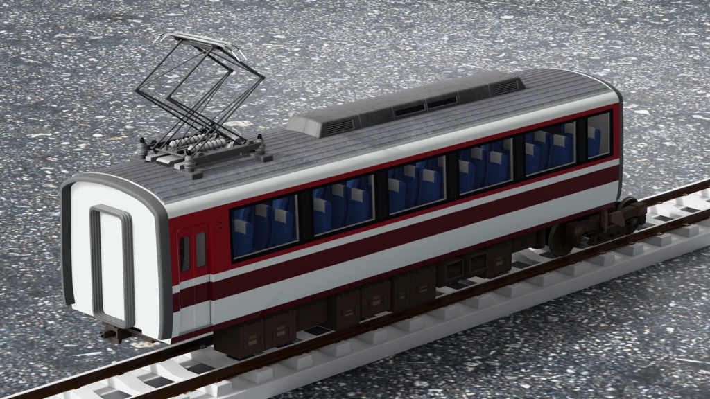 【3Dモデル】小田急ロマンスカー 10000形 HiSE