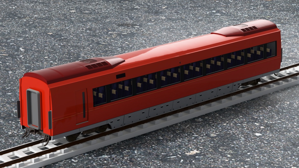 【3Dモデル】小田急ロマンスカー 70000形 GSE