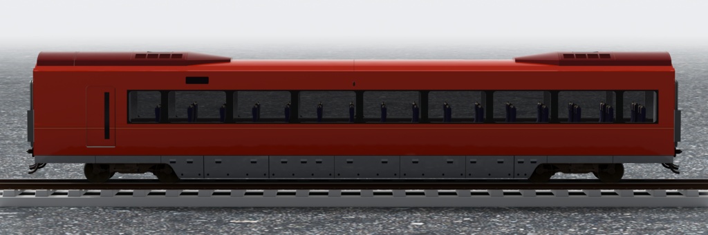 【3Dモデル】小田急ロマンスカー 70000形 GSE