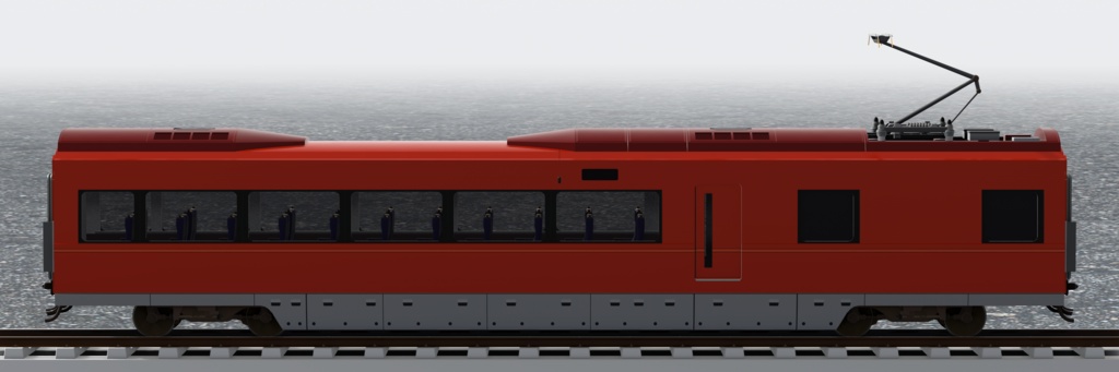 【3Dモデル】小田急ロマンスカー 70000形 GSE