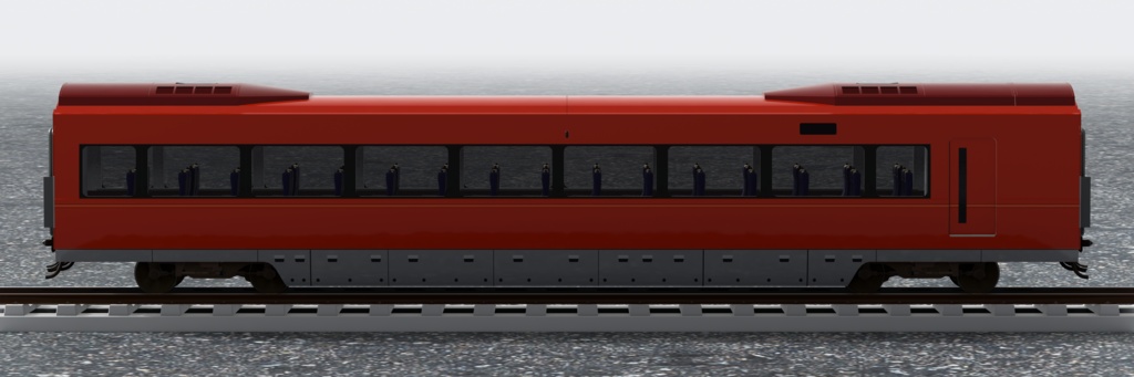【3Dモデル】小田急ロマンスカー 70000形 GSE