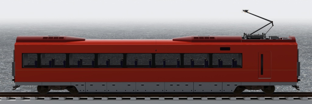 【3Dモデル】小田急ロマンスカー 70000形 GSE