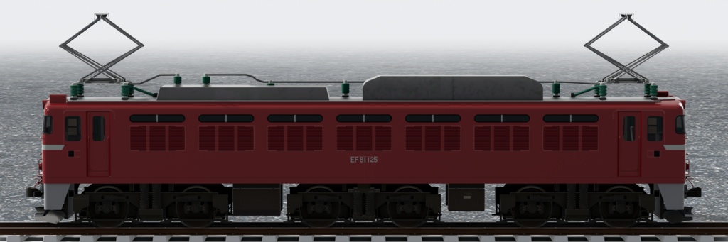 【3Dモデル】国鉄EF81形 電気機関車