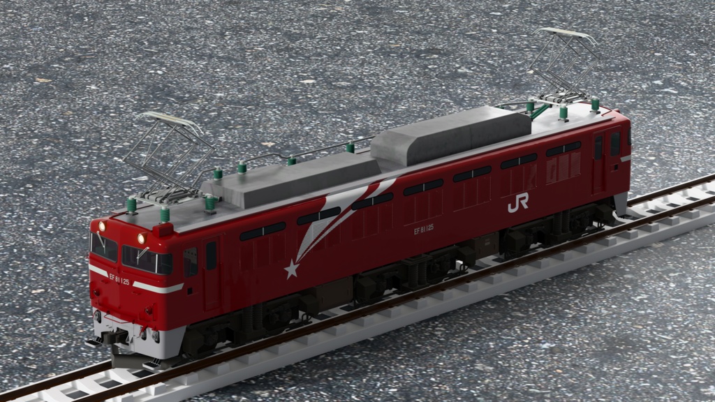 【3Dモデル】国鉄EF81形 電気機関車