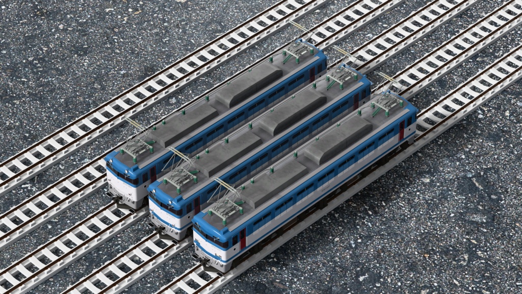 【3Dモデル】国鉄EF81形 電気機関車
