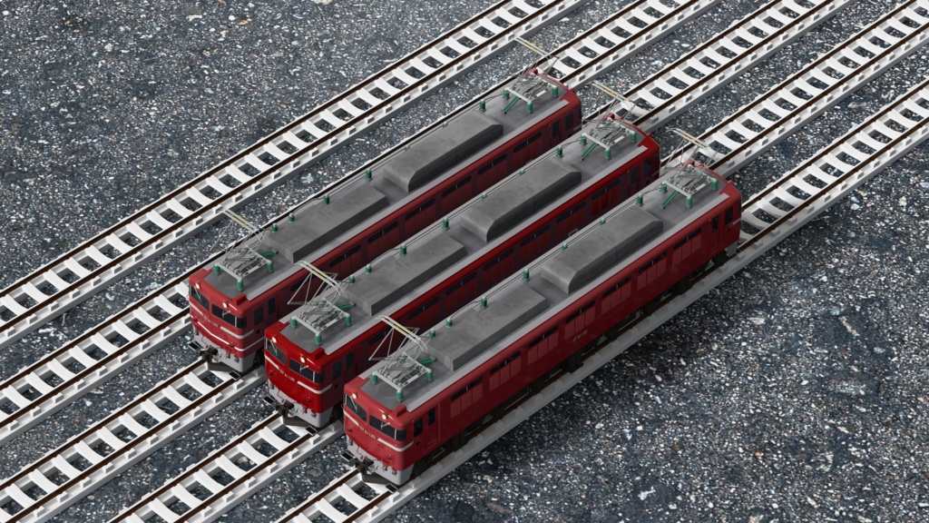 【3Dモデル】国鉄EF81形 電気機関車