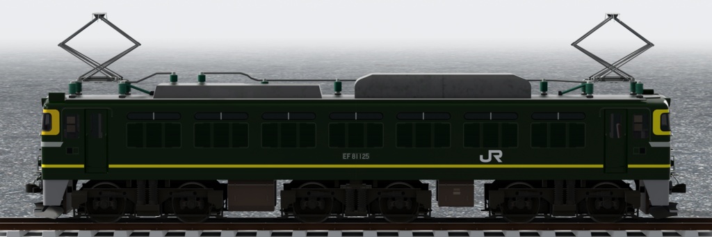 【3Dモデル】国鉄EF81形 電気機関車