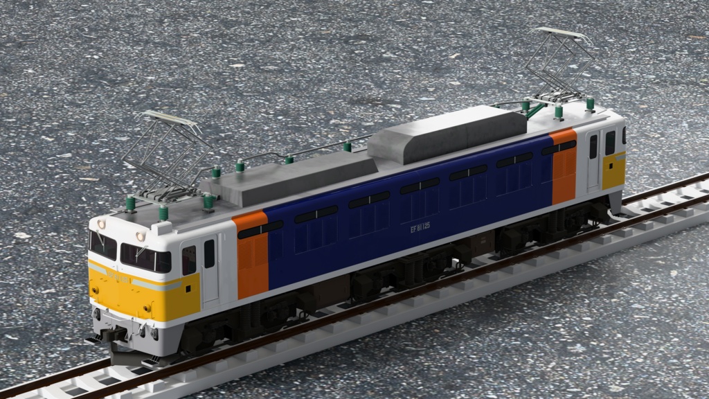 【3Dモデル】国鉄EF81形 電気機関車
