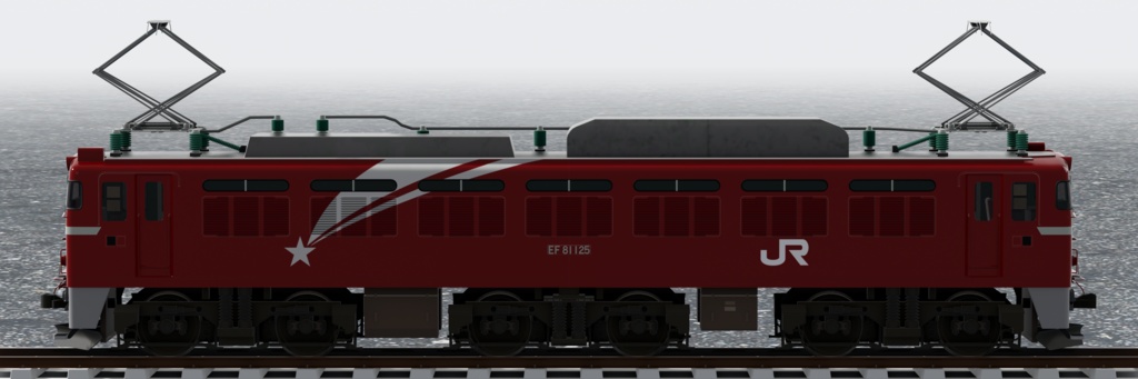 【3Dモデル】国鉄EF81形 電気機関車