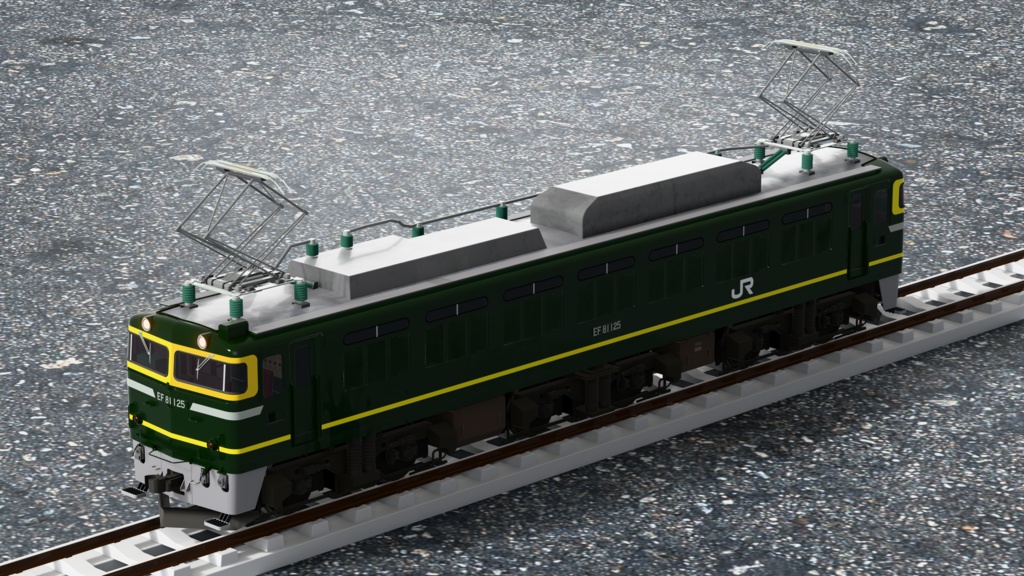 【3Dモデル】国鉄EF81形 電気機関車