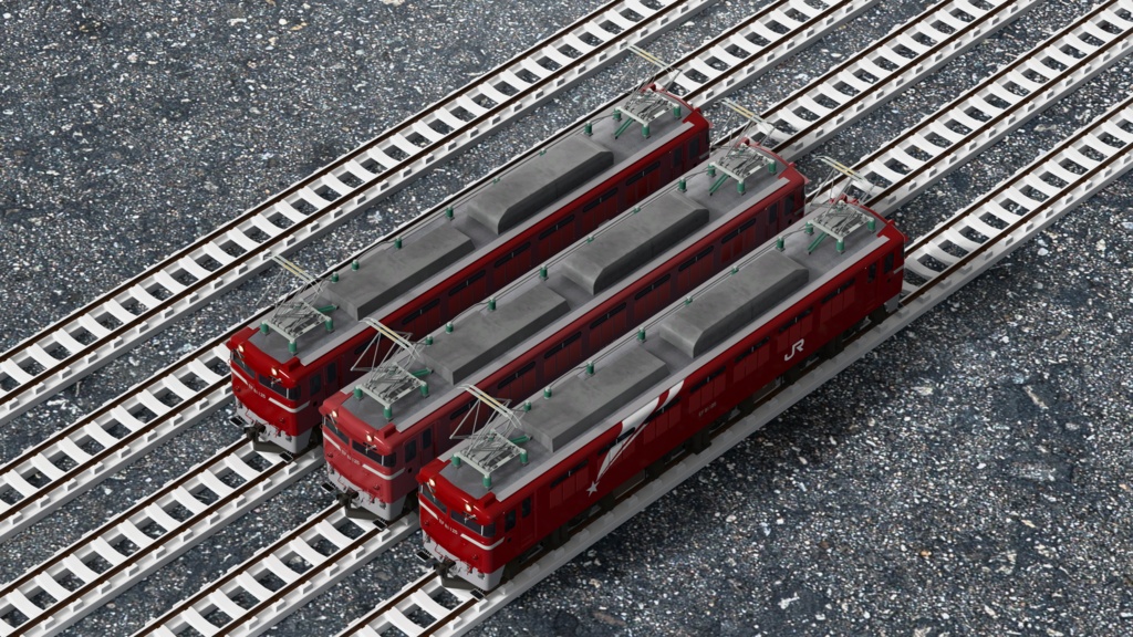 【3Dモデル】国鉄EF81形 電気機関車
