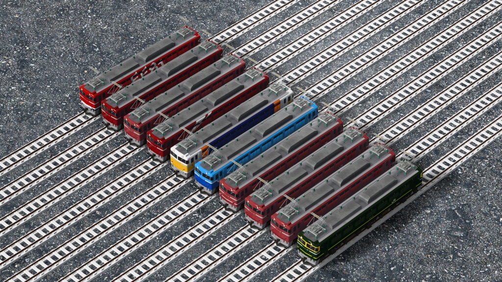 【3Dモデル】国鉄EF81形 電気機関車