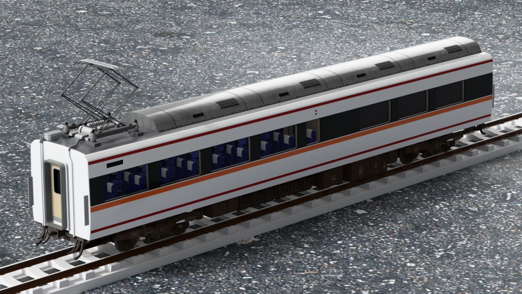【3Dモデル】東武100系 スペーシア