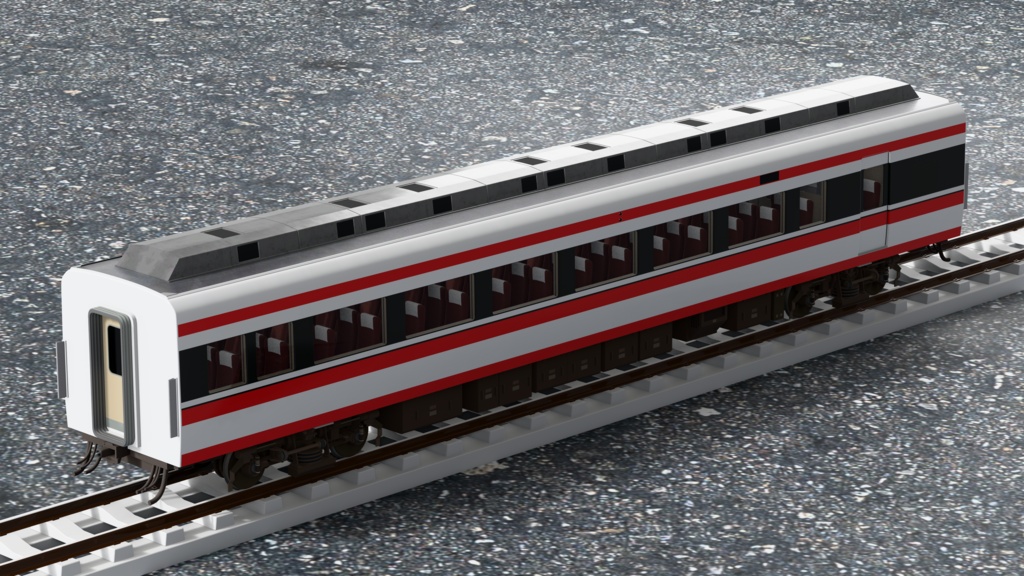 【3Dモデル】東武200系 りょうもう