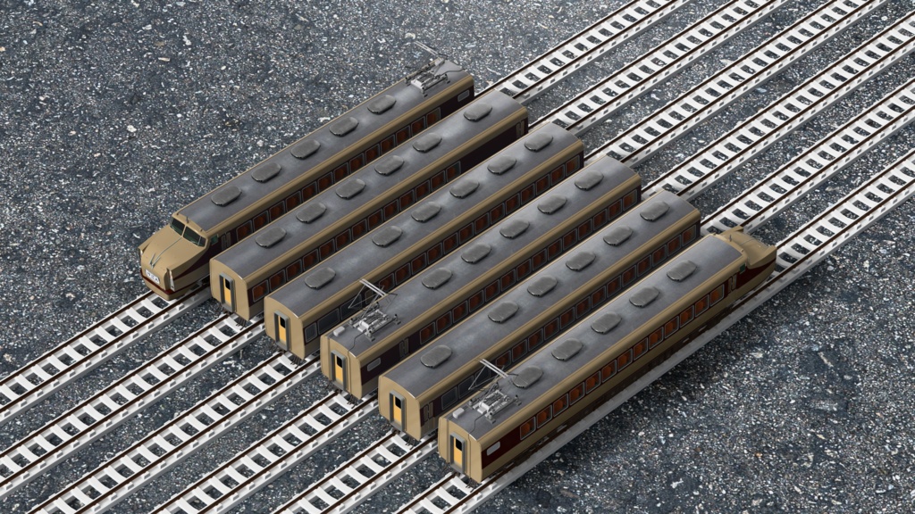 【3Dモデル】東武1720系 DRC(デラックスロマンスカー)
