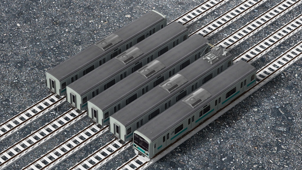 【3Dモデル】209系1000番台