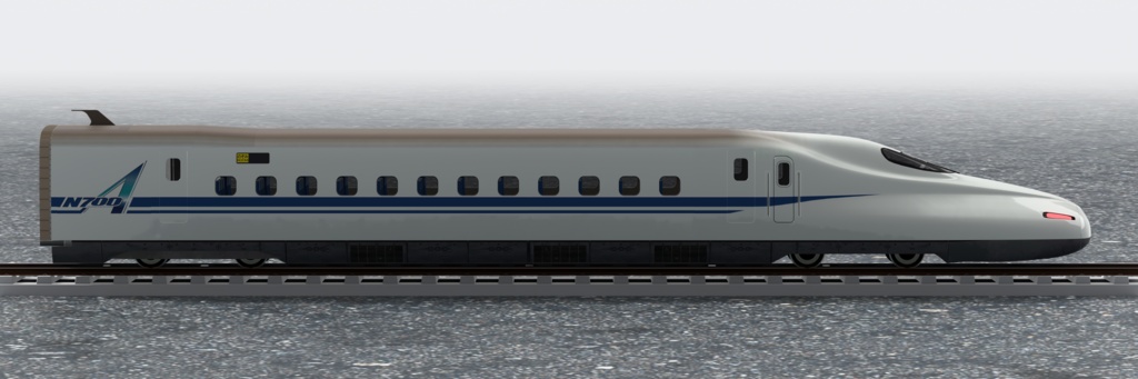 【3Dモデル】新幹線 N700系