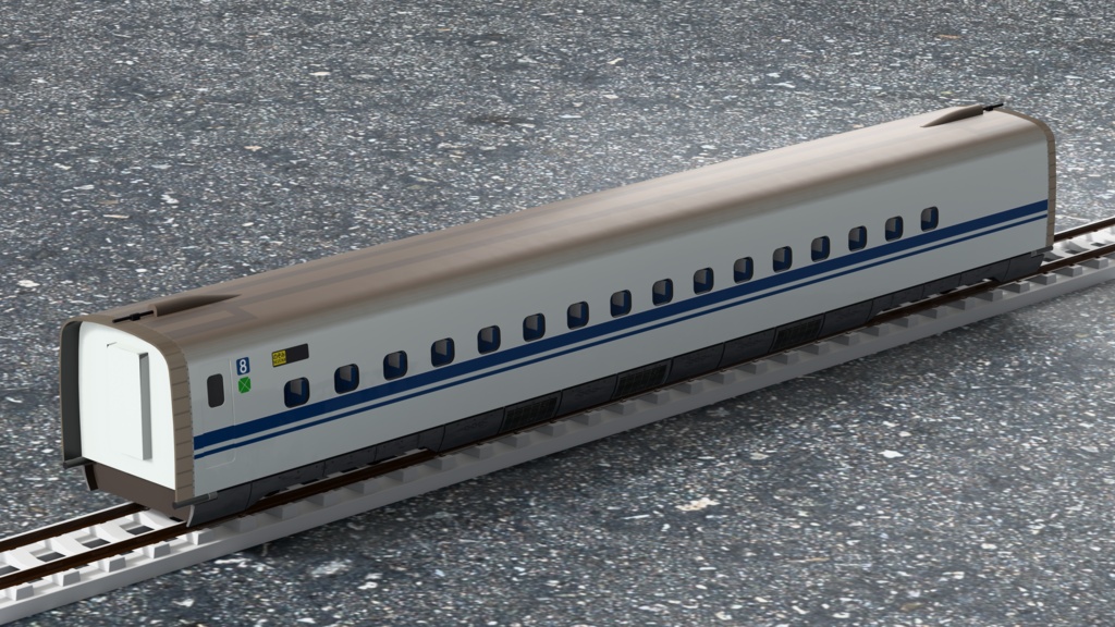 【3Dモデル】新幹線 N700S