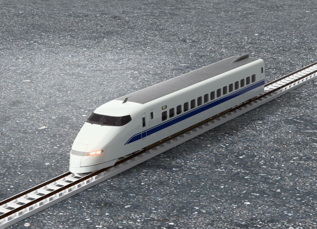 【3Dモデル】新幹線300系