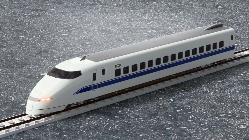 【3Dモデル】新幹線300系