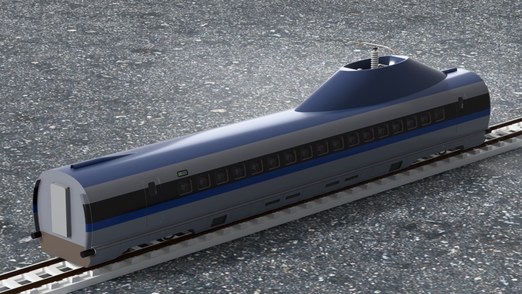 【3Dモデル】新幹線500系