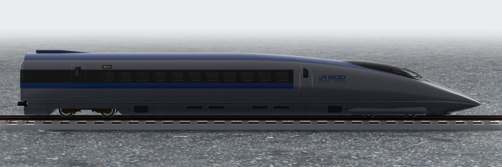 【3Dモデル】新幹線500系