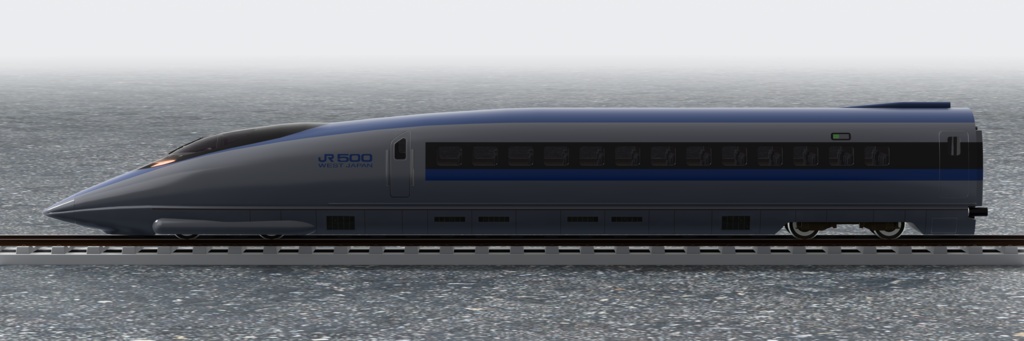 【3Dモデル】新幹線500系