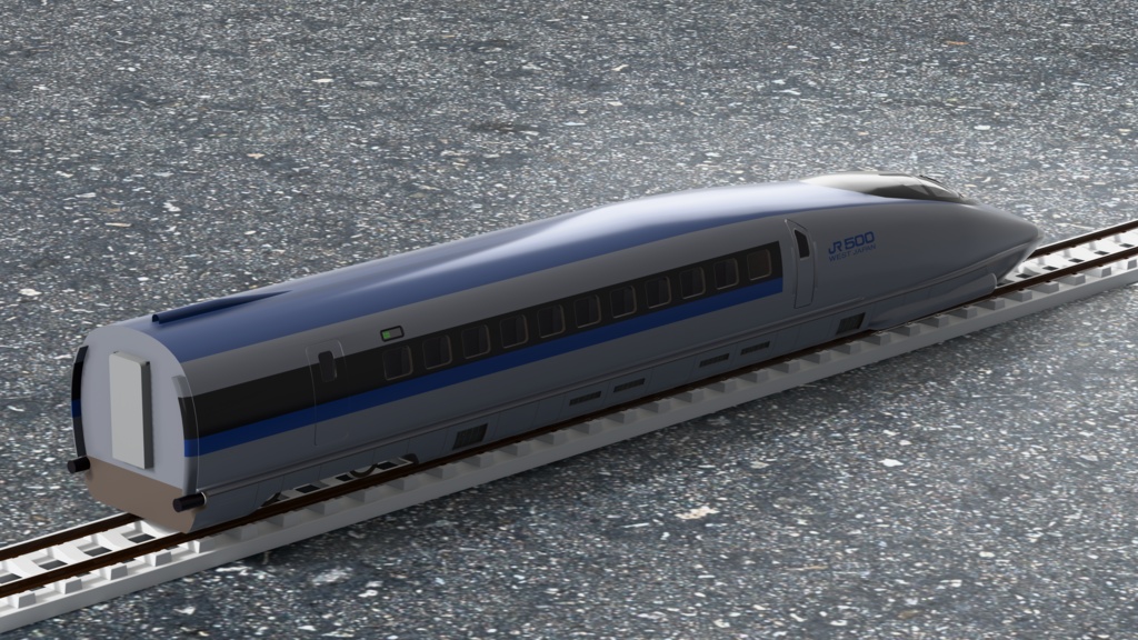 【3Dモデル】新幹線500系