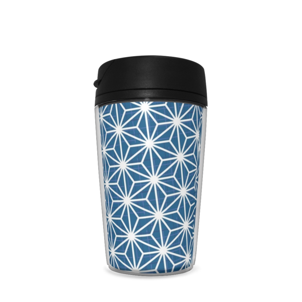 麻の葉模様(ブルー)