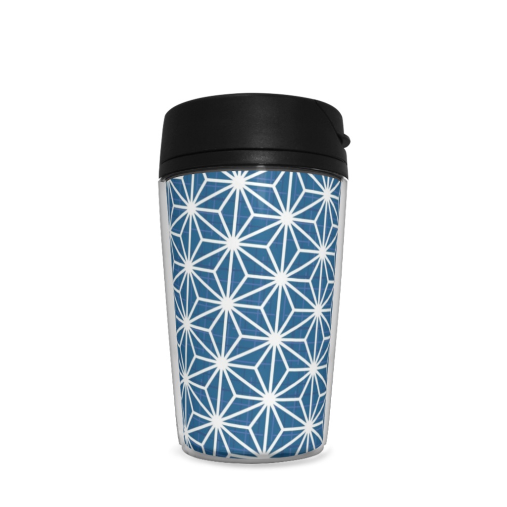 麻の葉模様(ブルー)