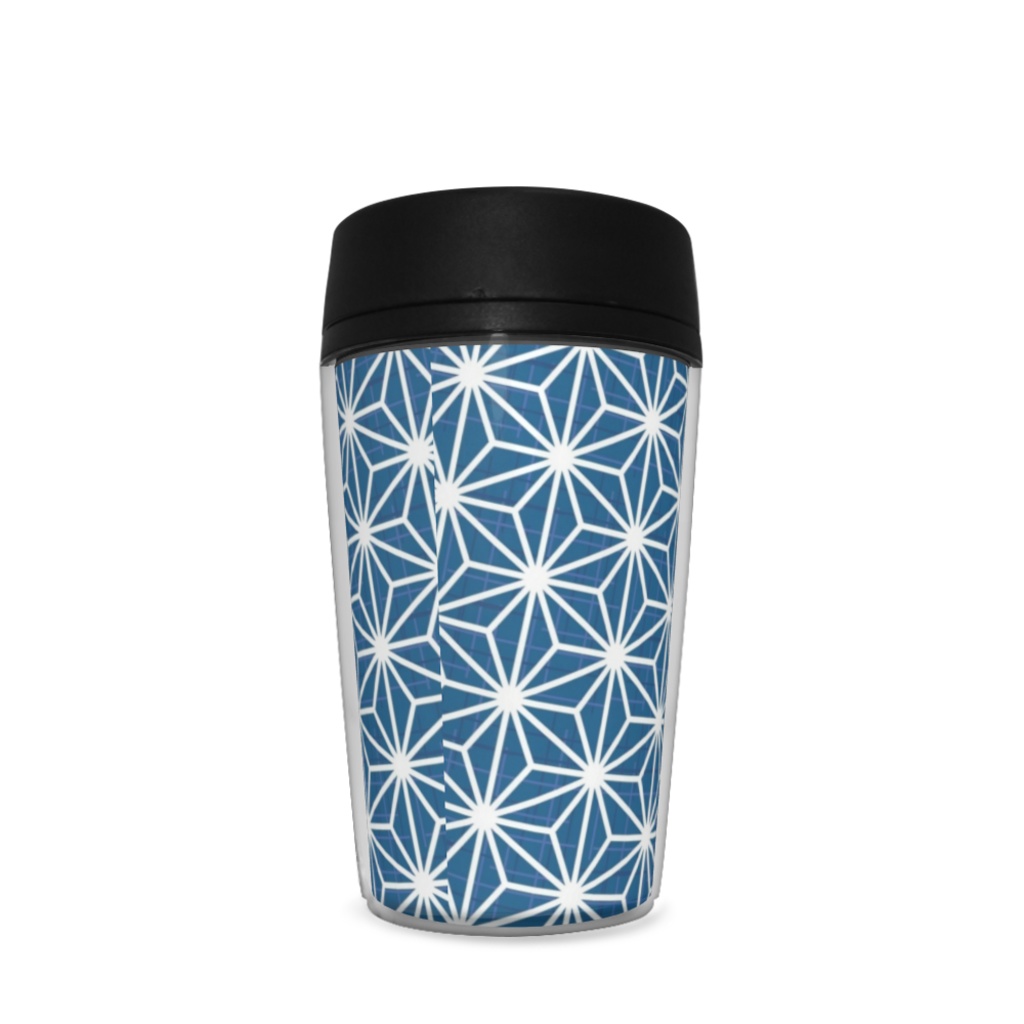 麻の葉模様(ブルー)