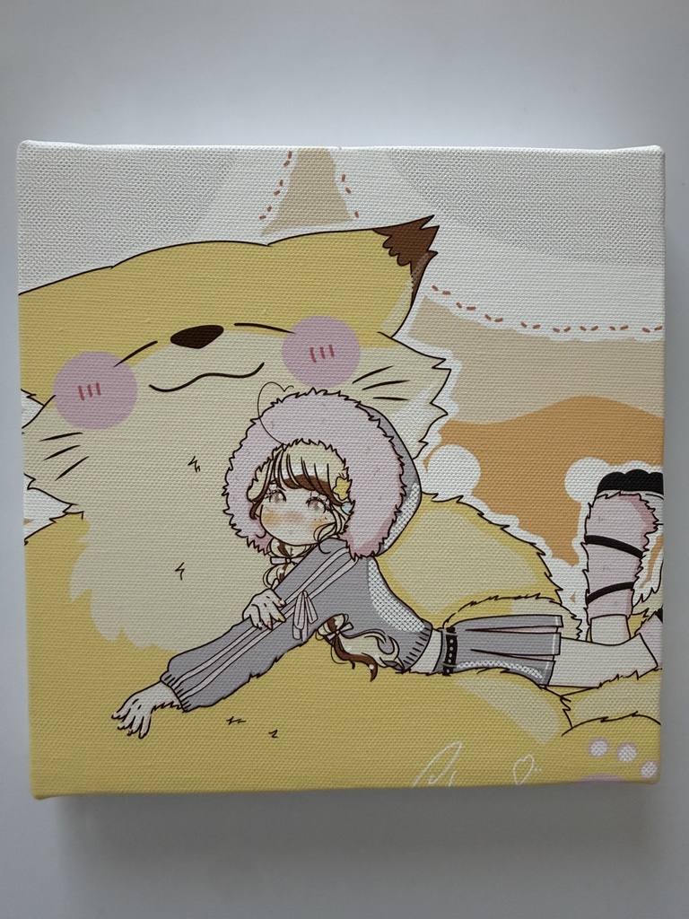 むちきつねキャンバスボード