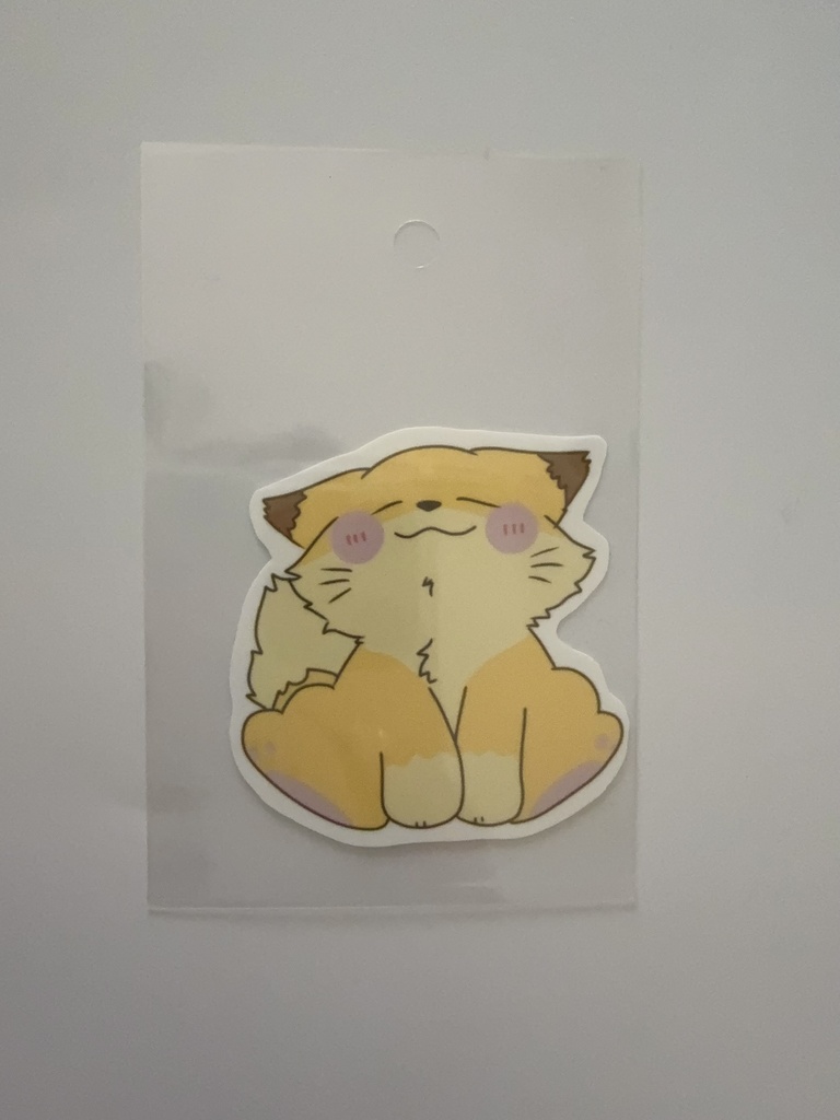 むちきつねステッカー