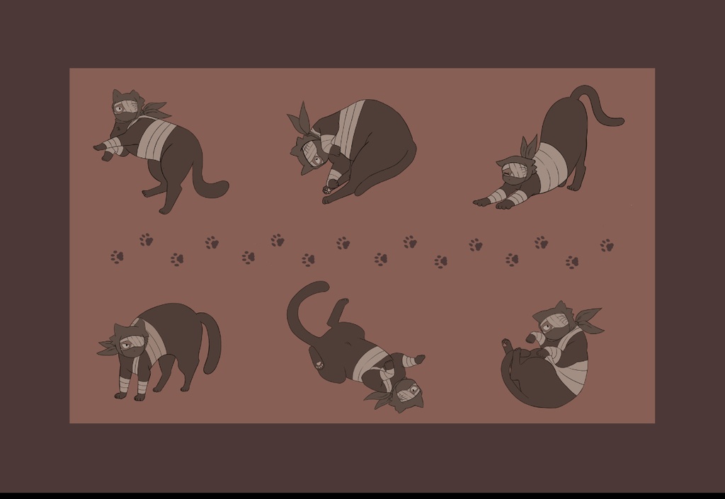 雑猫ブランケット