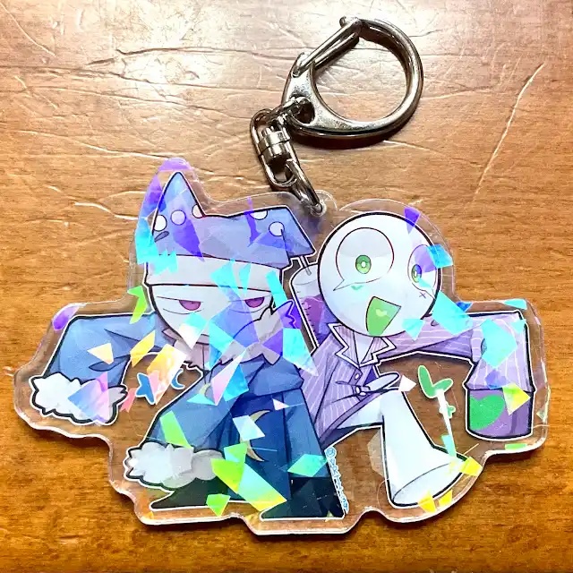 スリープ×ヤクレ ホログラムアクリルキーホルダー