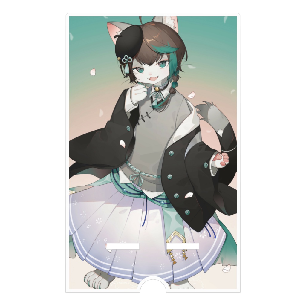 【ライバー三周年記念】小子内さんアクリルスマホスタンド【便利なコード穴有り】