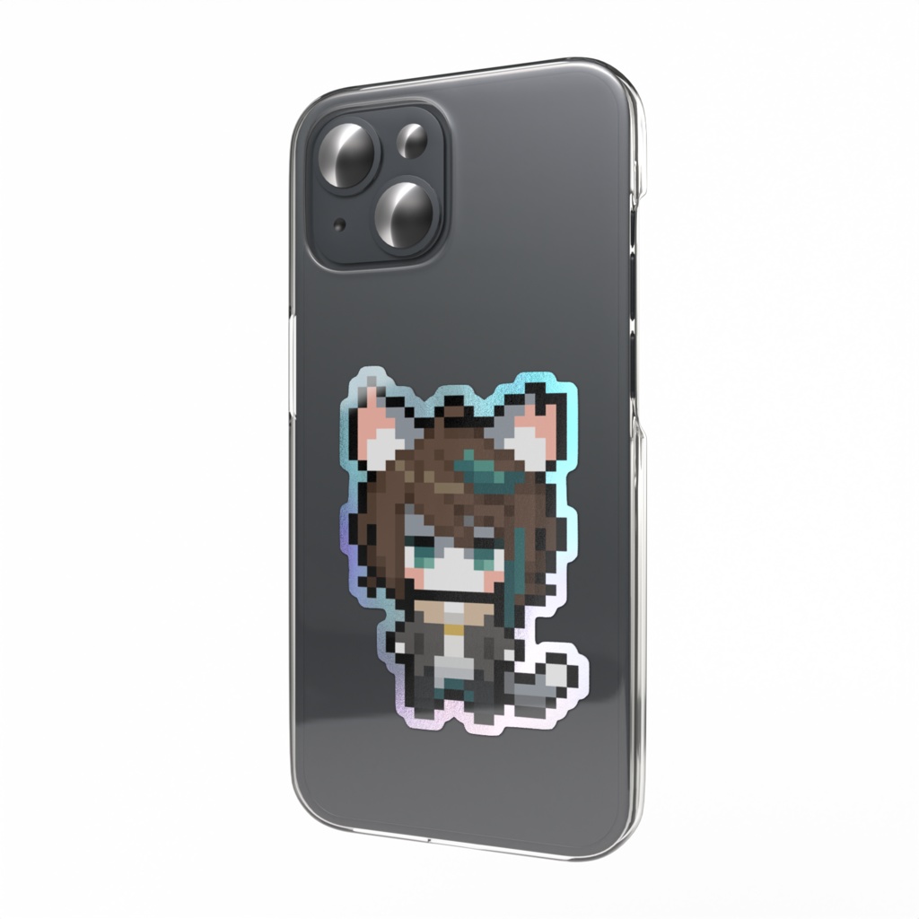 ドット絵スマホステッカー(オーロラ)