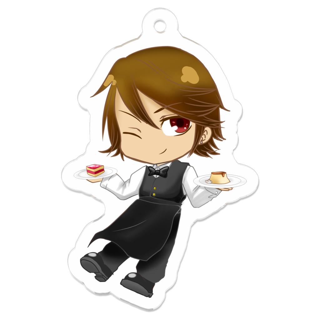 カフェデザインアクリルキーホルダー　柏木仁