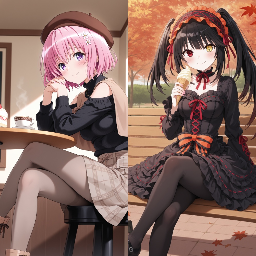 小悪魔彼女モモちゃんと狂三ちゃん