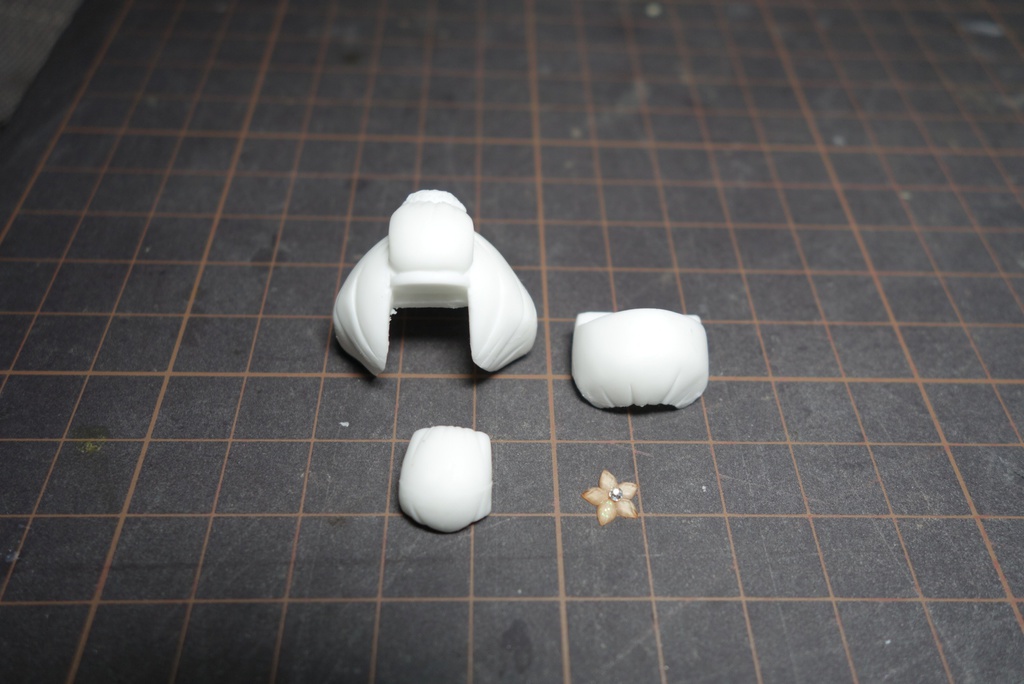 メガミデバイス 朱羅用 改造ヘッドパーツ 町娘(結綿)風