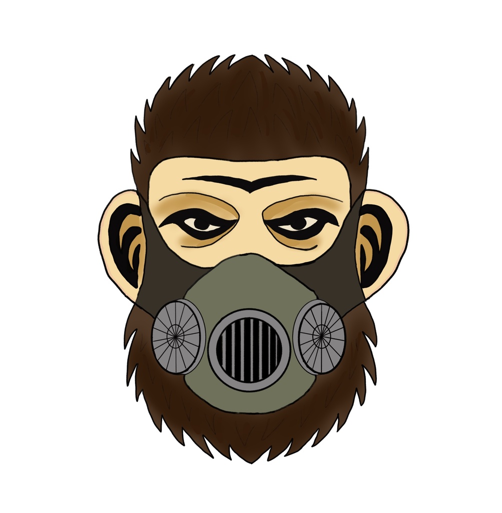 RUGGED MONKEY 黒パーカー