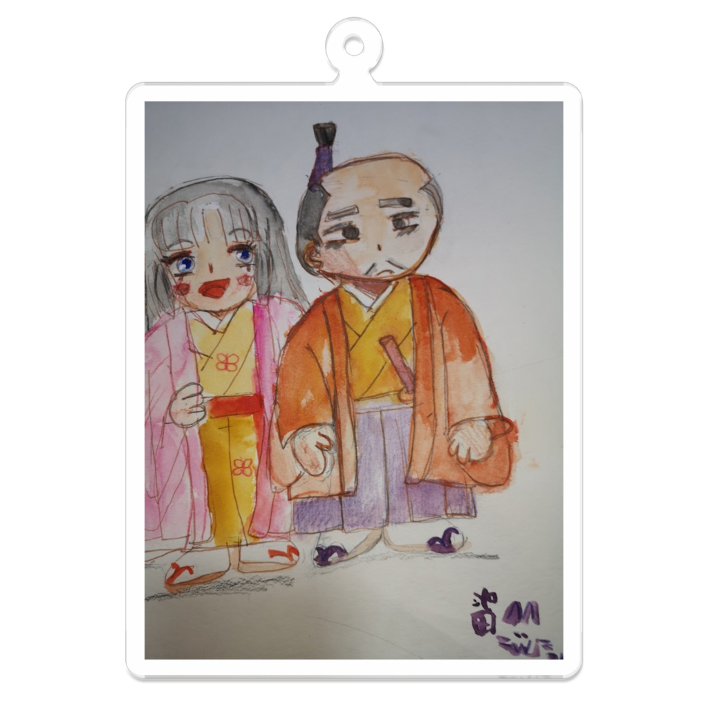 信長公と濃姫のアクリルキーホルダー
