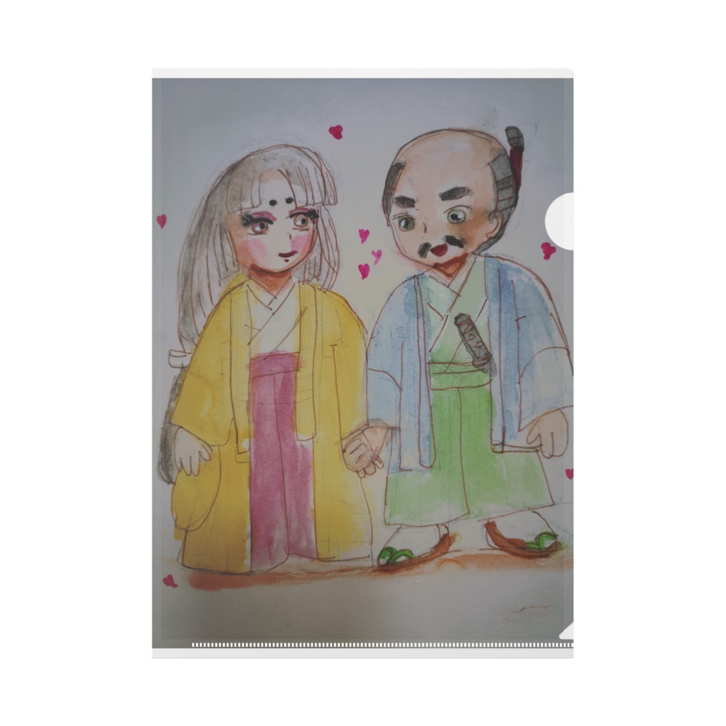 家康公と朝日姫のクリアファイル