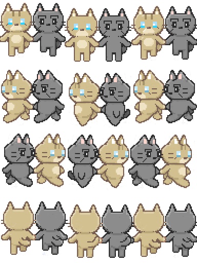 pictSQUARE用手繋ぎヴァシ尾猫アバター