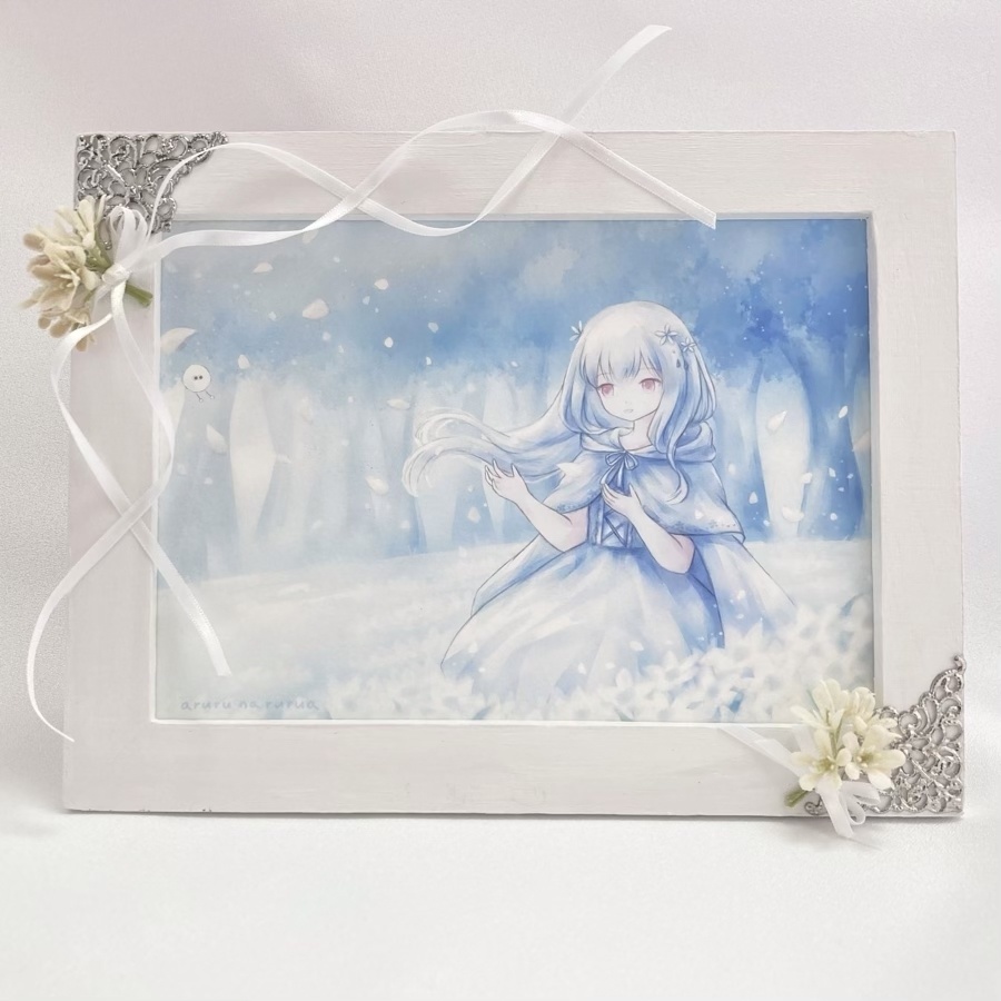 デジタル作品「白い森の春」