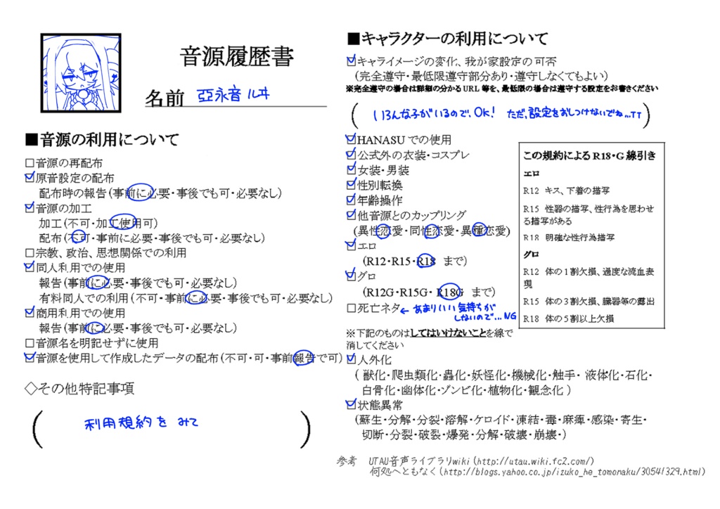 【UTAU音源】亞永音ルヰ -黒.威嚇.糖.黑-