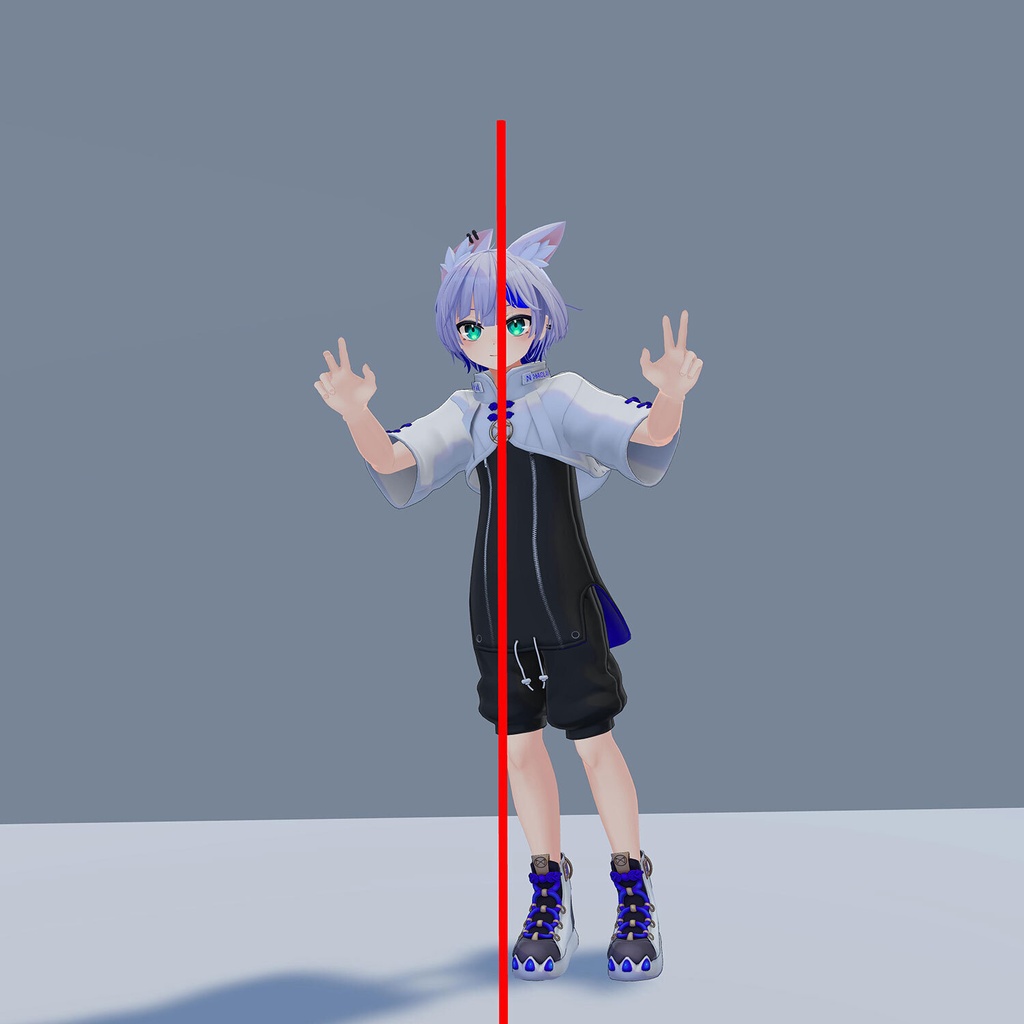 【MA対応】VRCHATフルトラダンサー向け 体軸 確認ツール「RELYPO_HeadCenterPole 」