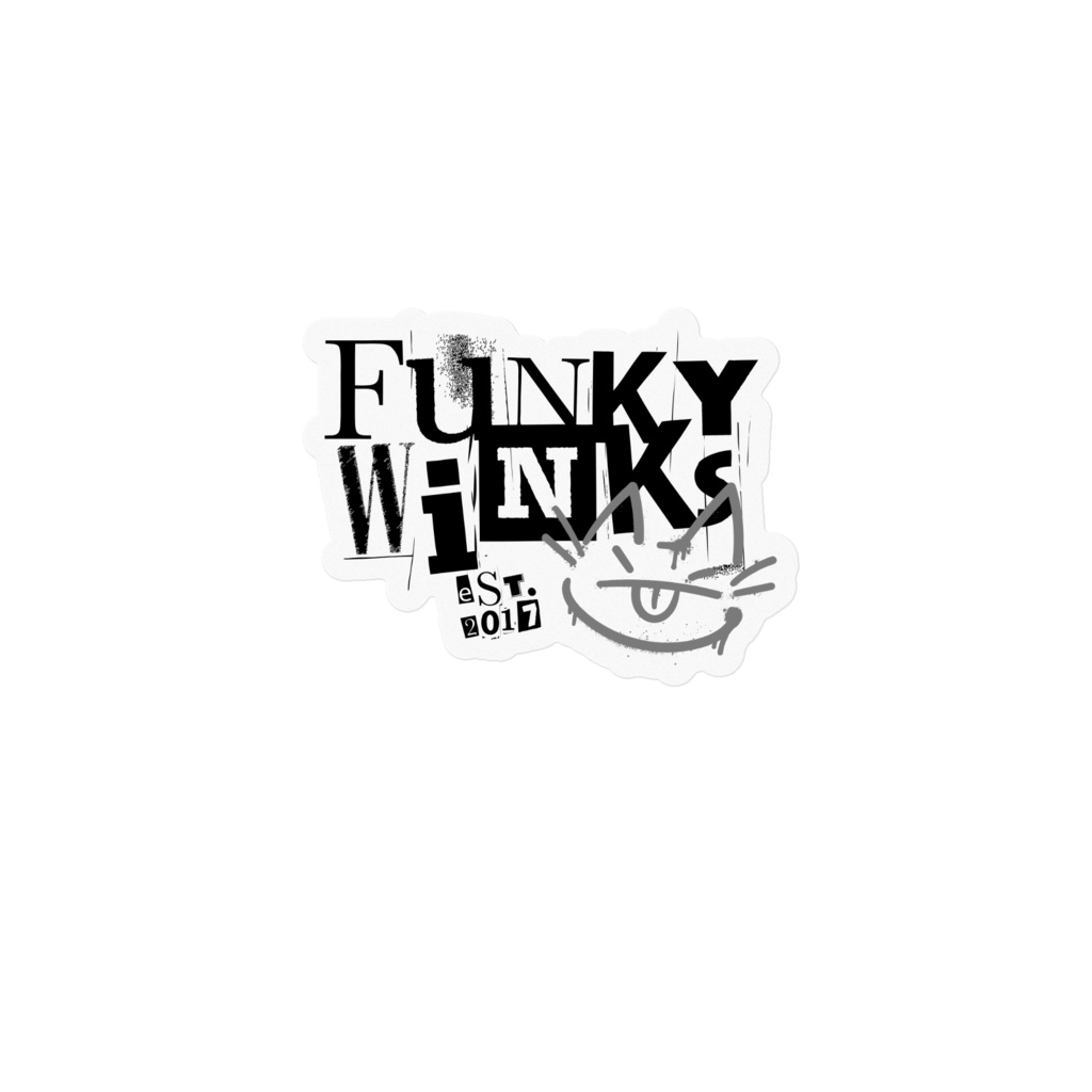 Funky Winksクリアステッカー