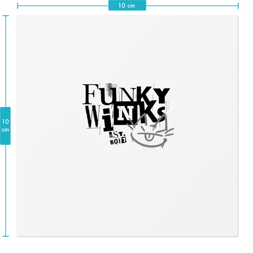 Funky Winksクリアステッカー