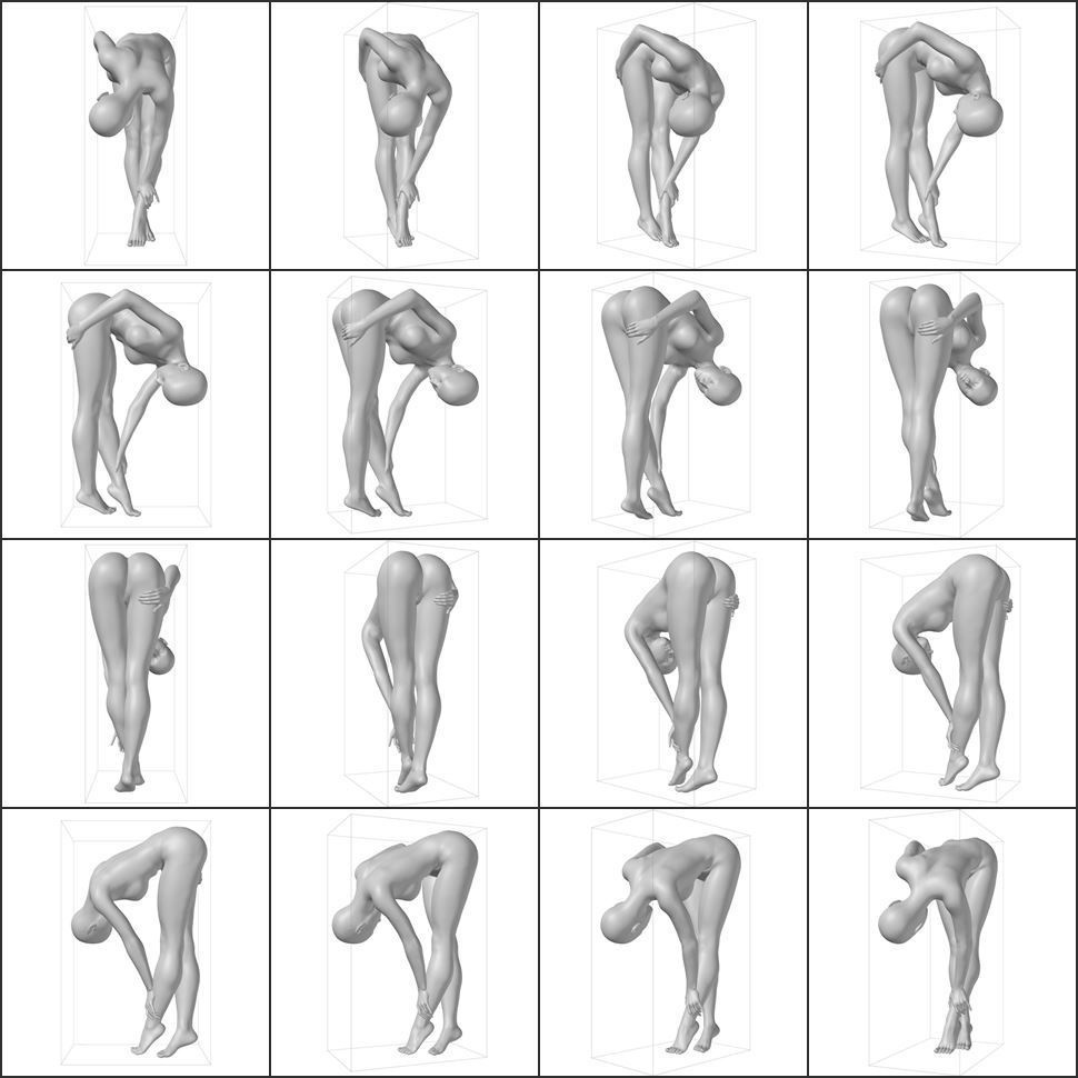 女体絵師のためのポーズ集 セクシーモデル編